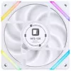 120 mm korpuso ventiliatorius Jonsbo HF2-120 White – atvirkštinė mentė, PWM, ARGB
