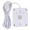 Maitinimo blokas MACLEAN MCE388 W – 2 lizdai, 3×USB, 110–240V, 2500W, 3 m laidas, baltas