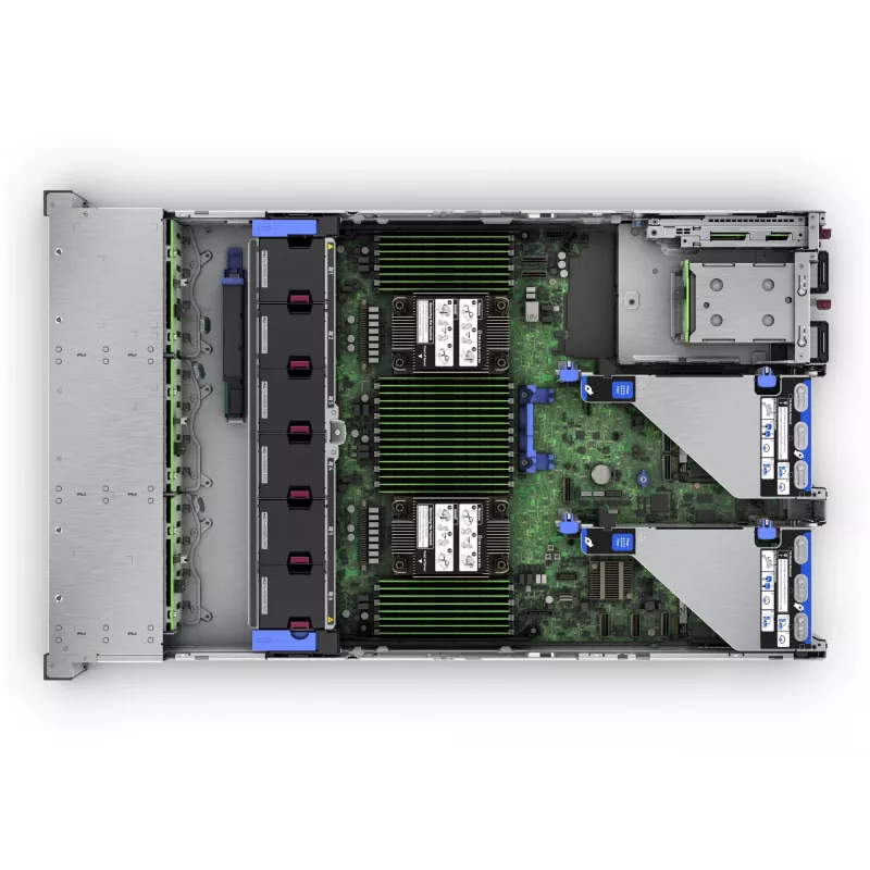 HPE ProLiant DL380 Gen11 - 2U - dviejų procesorių - 1 x Xeon Silver 4516Y+ / 2,2 GHz - RAM 64 GB - SATA/SAS/NVMe - Hot-Swap 6,4 cm (2,5 colio)