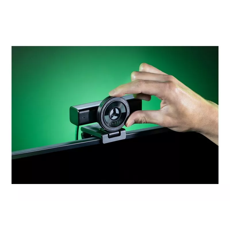 Razer Kiyo V2 internetinė kamera, 4K 30 FPS, 1080p 60 FPS, su triukšmo slopinimo mikrofonu