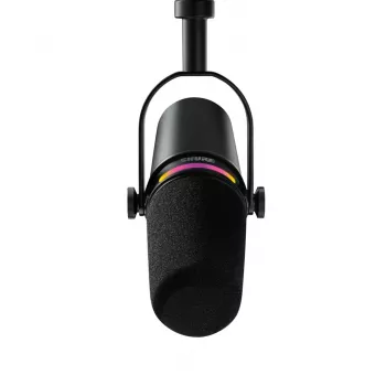 Shure MV7+-K-BNDL – lektoriaus/vokalinis mikrofonas su XLR/USB-C jungtimi, juodas + stalinis stovas GATOR