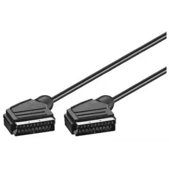 Tecline 1,5 m SCART – SCART laidas, 21 kontaktų, juodas