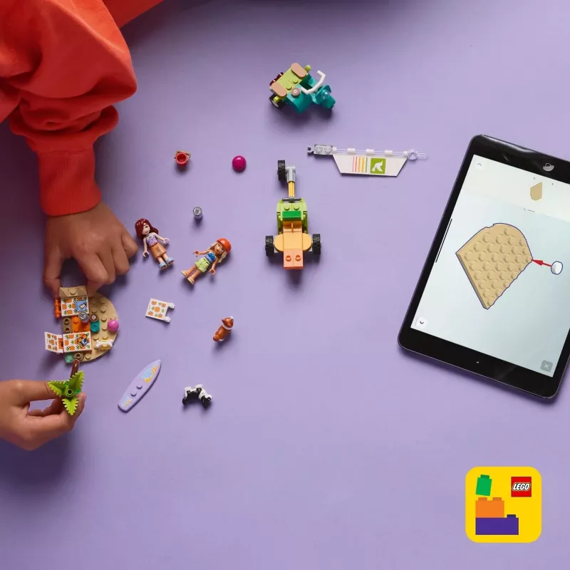 LEGO FRIENDS 42641 Šuniukų banglenčių ir paspirtuko nuotykiai