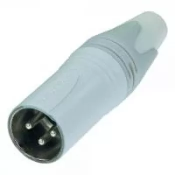 NEUTRIK XLR jungties kištukas, tiesus, 3 polių, baltas NC3MXX-WT 1 vnt.