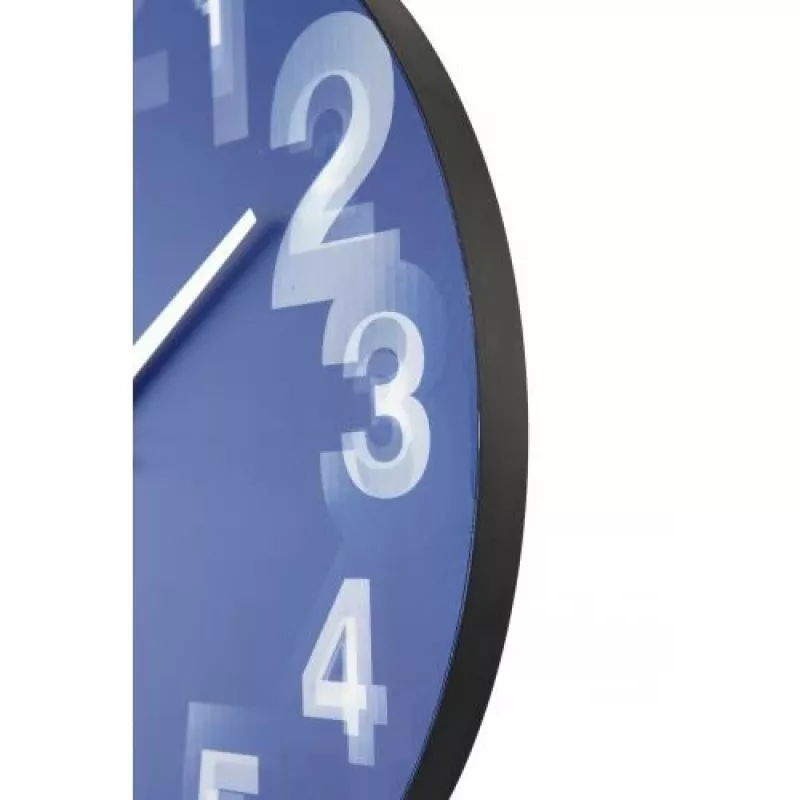 NeXtime 3077bl 3D sieninis laikrodis, Ø39.5 cm, mėlynas/baltas