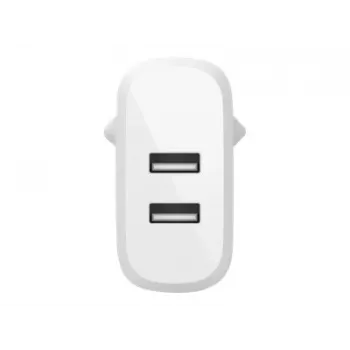 Belkin BOOST CHARGE maitinimo adapteris - 24 W - QC 3.0 - 2 USB išėjimai - baltas (WCB002VFWH)