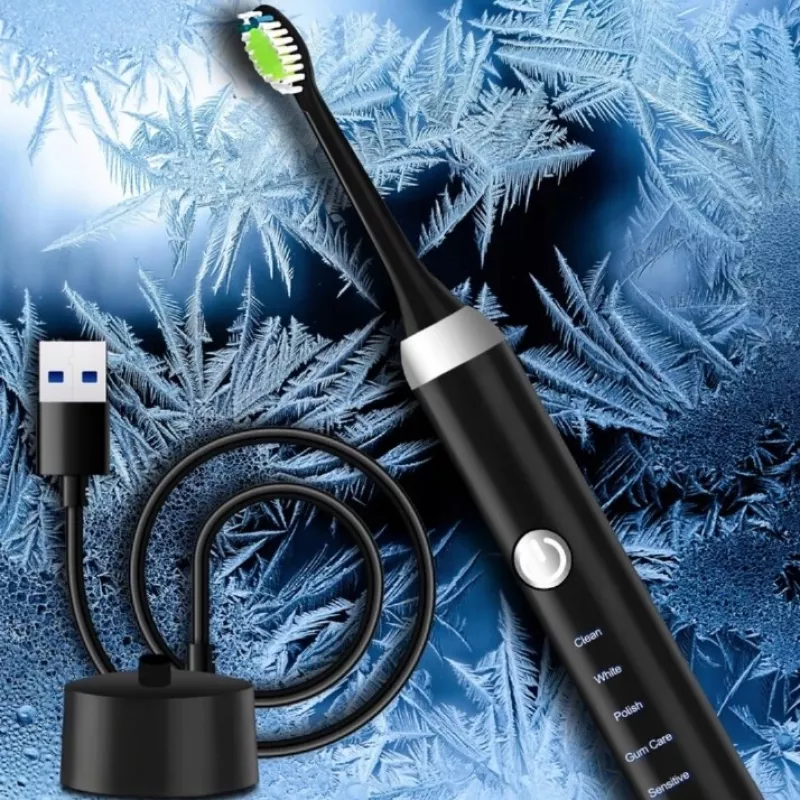Sonic dantų šepetėlis Extralink Black 5 režimai