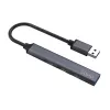 USB šakotuvas SAVIO AK-70, 7 prievadų USB 3.0, 4 naudojami prievadai, USB Type-A šeimininko jungtis, 5 Gbit/s perdavimo greitis, garantija 2 metai