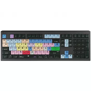 Logickeyboard Avid Media Composer Astra 2 klaviatūra, universali USB, QWERTY vokiškas išdėstymas, pilka