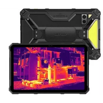 Planšetinis kompiuteris UleFone Armor Pad 4 Ultra — 10,1 colio ekranas, 5G, terminė kamera, 8 GB RAM, 256 GB atmintis, Android, juoda