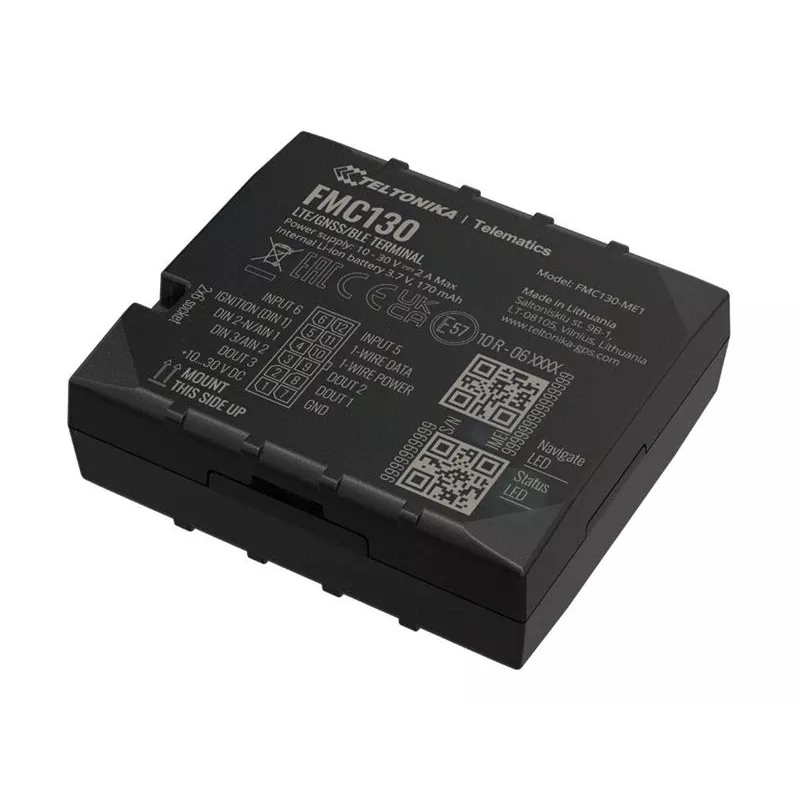 GPS sekiklis Teltonika FMC130 Juodas 2.4 GHz Wi-Fi 802.11b/g/n