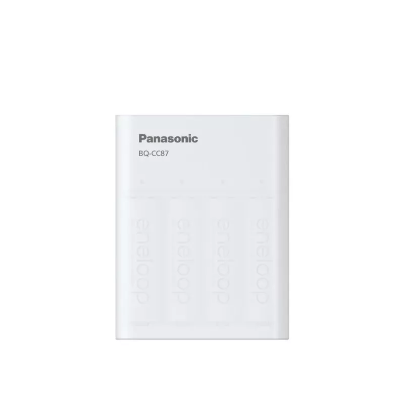 USB baterijų įkroviklis PANASONIC Eneloop Smartplus BQ-CC87 + 4x AA 2000 mAh (K-KJ87MCD40USB)