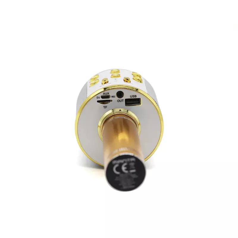 Mikrofonas MANTA MIC10-G auksinis kardioidinis nešiojamas