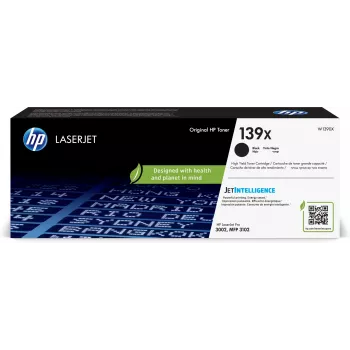 Kasetė su toneriu HP LaserJet 139X High Yield 10000 puslapių Juoda