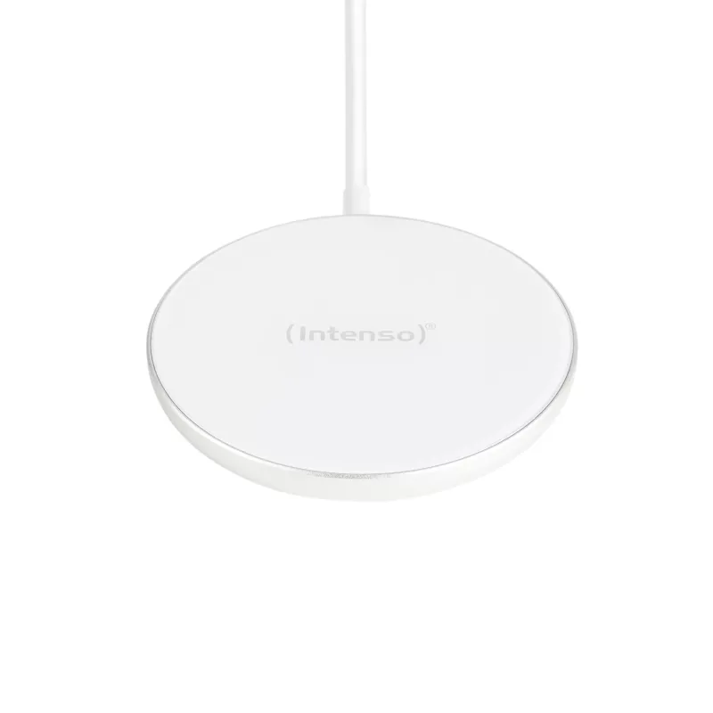 Intenso MW1 belaidis magnetinis įkroviklis 15 W, USB, 12 V, vidaus naudojimui, baltas