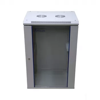 Sieninis stovas Extralink Rackmount spinta 18U 600x600 Pilka su raktiniu užraktu
