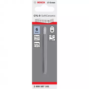 Plytelių grąžtas Bosch CYL-9 Ceramic 6 mm 80 mm