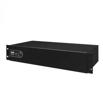 Nepertraukiamo maitinimo šaltinis (UPS) EVER ECO Pro 1200 AVR CDS, 1.2 kVA (650 W), 2U, 3× C13, USB-B, AVR, VRLA 12 V 5 Ah ×2
