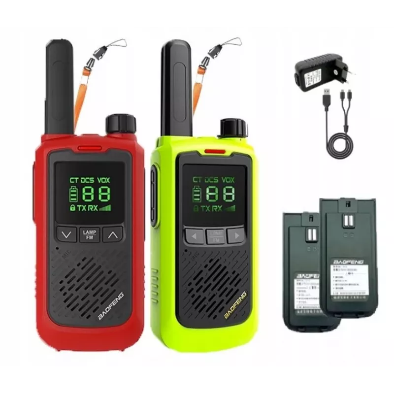 Nešiojama racija Baofeng BF-T17 žalia – 16 kanalų, 5W, 400–470 MHz, 1500 mAh