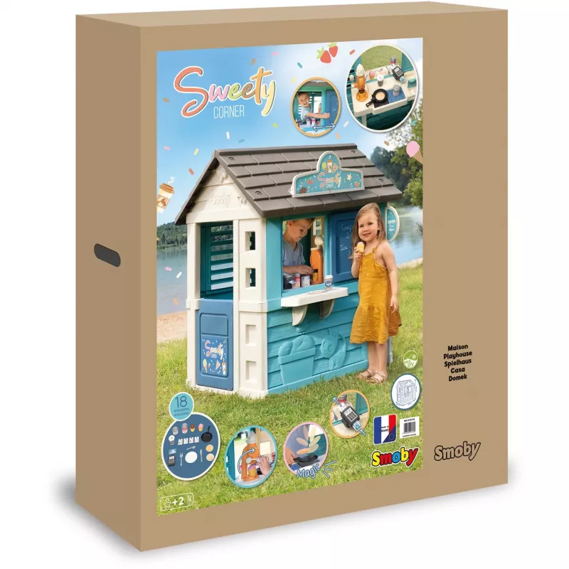 Sodo žaidimų namelis Sweety Corner su aksesuarais