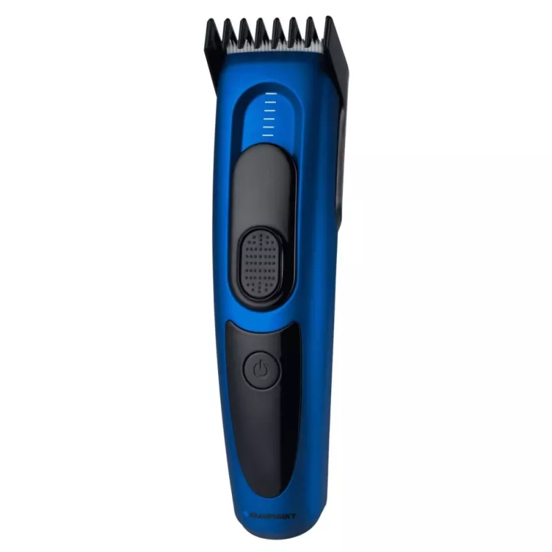 Plaukų kirpimo mašinėlė BLAUPUNKT HCC401 — reguliuojamas ilgis 3–24 mm, akumuliatorinė, juoda/mėlyna