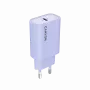 Sieninis įkroviklis CANYON OnCharge 30CL, 30W USB-C PD, 1x PD išėjimas, EU kištukas, Purpurinis