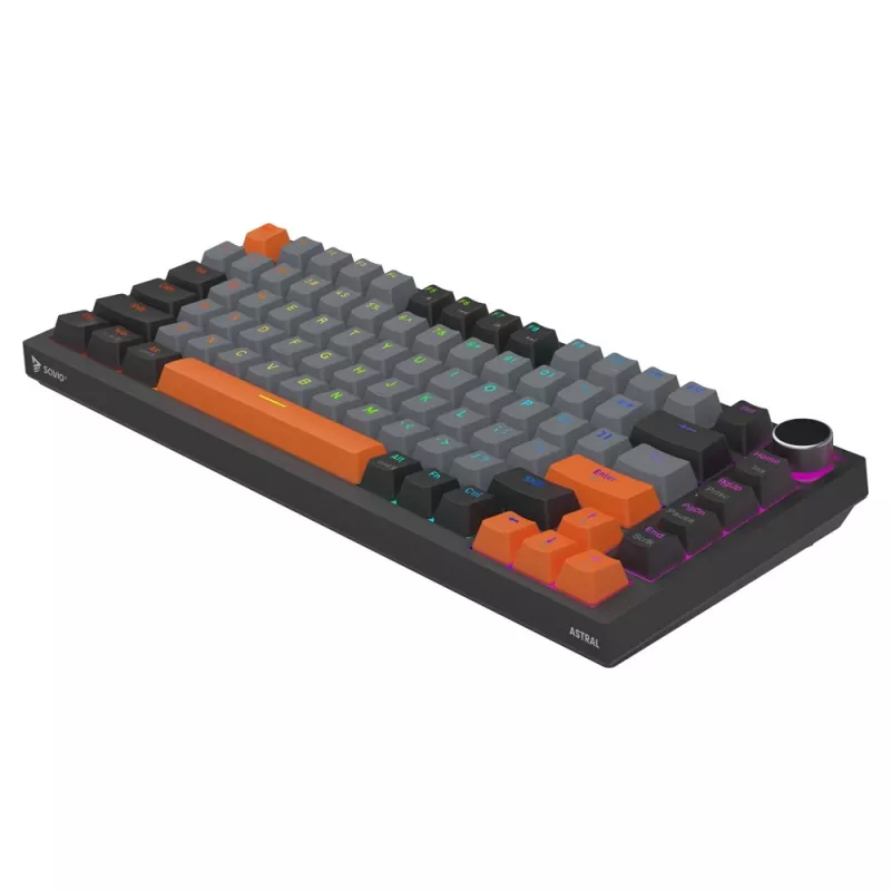 Savio ASTRAL BLACK JADE 3 COLOURS klaviatūra žaidimams USB QWERTY US International