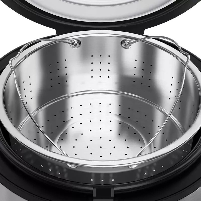 Ryžių viryklė GASTROBACK Rice Control Low Carb & Steam, 3 L, 450 W, juoda/nerūdijantis plienas