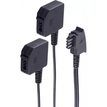 Telefono laidas ShiverPeaks BS71000 0,2 m Juodas