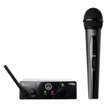 Belaidis mikrofonų rinkinys AKG WMS40 ISM 3 UHF, nešiojamas su lavalier arba rankiniu variantu