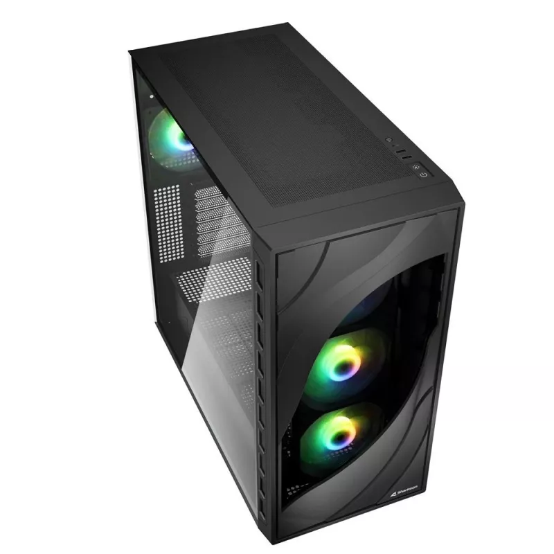 Sharkoon REBEL C80G RGB Midi bokštas Juodas