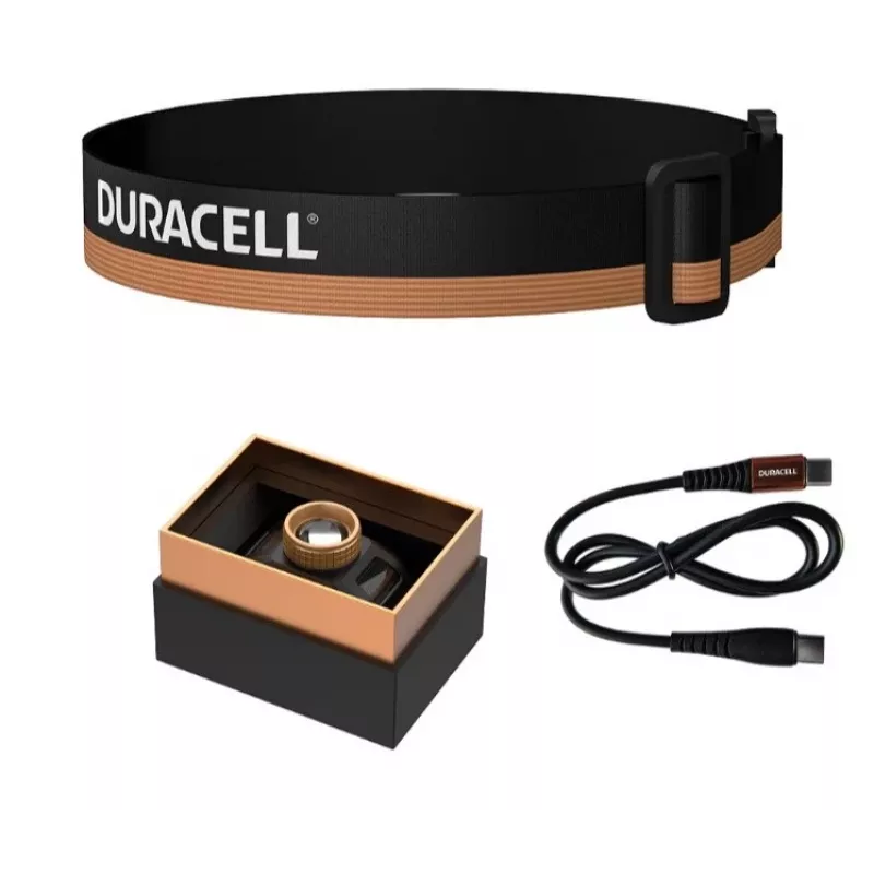 Duracell DH850R Dovanų dėžutė Kaktinė lemputė juoda, oranžinė