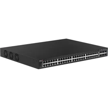 Edimax 54 prievadų Gigabit PoE+ Web Smart valdomas tinklo jungiklis ilgiems atstumams su 6 SFP+ 10G prievadais
