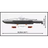 Povandeninio laivo modelis Cobi U-47 T.VIIB 1:300 rinkinys