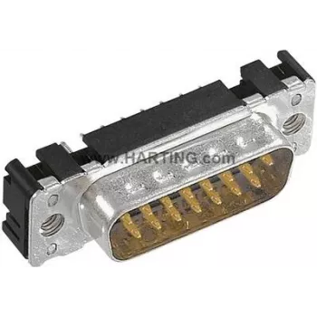 Harting 09 65 161 7712 D-SUB kaiščių antraštė 180° polių skaičius: 9 litavimas 1 vnt.