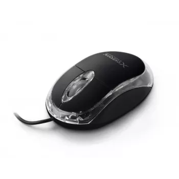Laidinė optinė ambidekstrinė pelė EXTREME XM102K — 1000 DPI, USB Type-A, 1,2 m laidas, 3 mygtukai