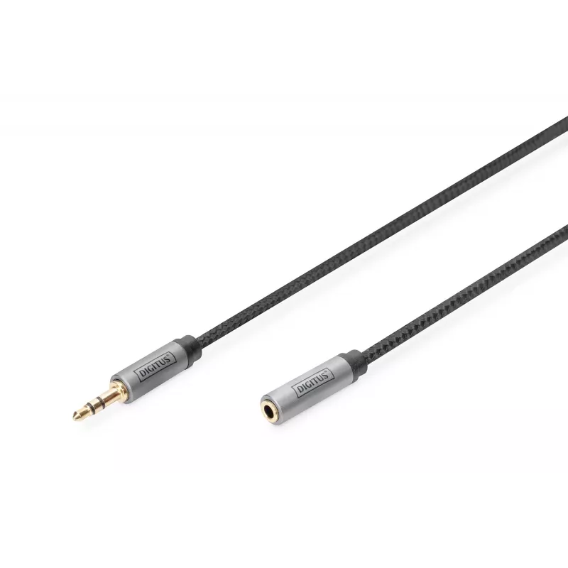 Digitus Audio ilginimo kabelis 3,5 mm lizdas – 3,5 mm kištukas 1,8 m juodas