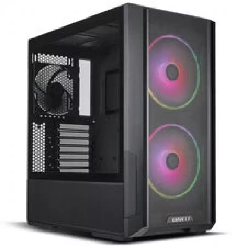 Lian Li LANCOOL 216 korpusas + HYDROSHIFT II LCD-C 360TL AiO rinkinys - juodas