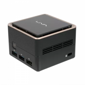 EliteGroup Mini Barebone PC LIVA Q3 Plus R1505G AMD Ryzen Embedded – plonasis klientas – 3,3 GHz