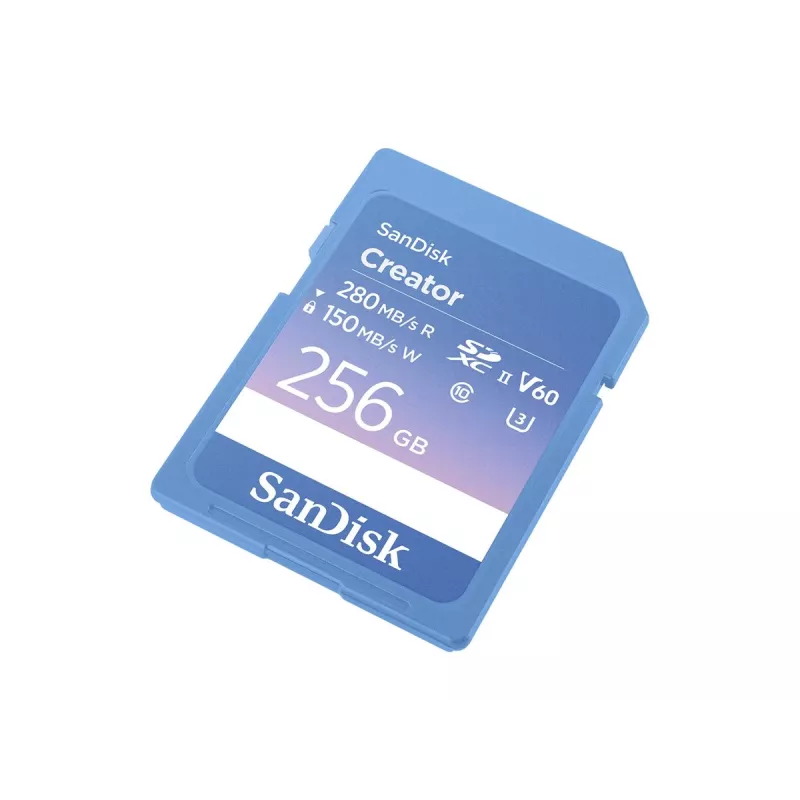 SanDisk Creator SDXC UHS-II 256GB atminties kortelė, skaitymo greitis iki 280 MB/s