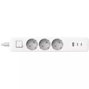 Maitinimo blokas Xiaomi BHR07UKEU – 3 kištukiniai lizdai CEE 7/4 (Schuko), 250 V, 1,4 m laidas, balta
