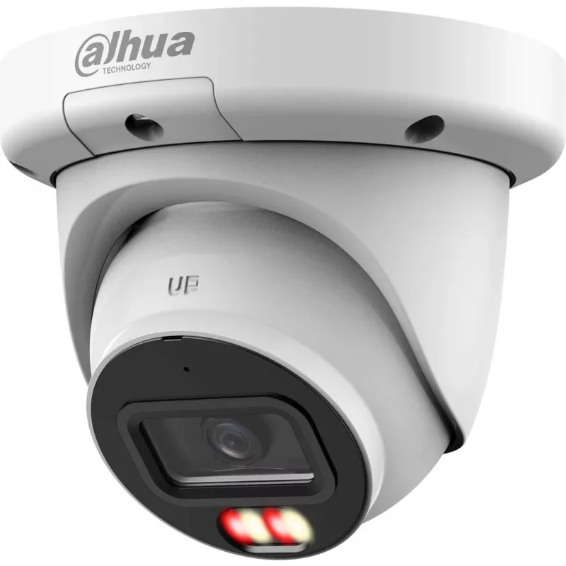 IP apsaugos kupolinė kamera DAHUA IPC-HDW3849QM-S-IL – 6 MP (3288×1850), lubų montavimas, laidinis, PoE, balta