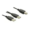 USB laidas DeLOCK USB-B / USB-A 1 m juodas