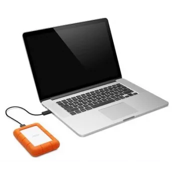 LaCie Rugged Mini išorinis kietasis diskas 4 TB 5400 aps./min. Micro-USB B 3.2 Gen 1 (3.1 Gen 1) oranžinis