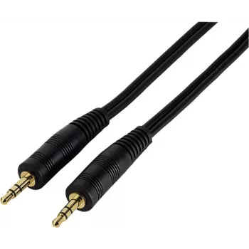Hama garso kabelis Jack kištukas – kištukas, 3,5 mm, stereo, 1,5 m, juodas