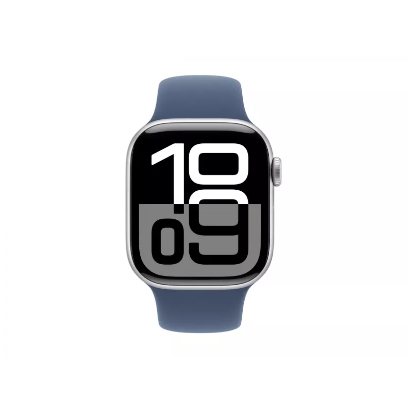 Apple Watch S10 Aluminium Cellular 42mm sidabrinis (Sport apyrankė denim) S/M