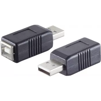 Adapteris USB A (mot.) į USB B (mot.) ShiverPeaks BS77046, USB 3.2 Gen 1, juodas