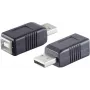 Adapteris USB A (mot.) į USB B (mot.) ShiverPeaks BS77046, USB 3.2 Gen 1, juodas