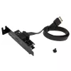 Akasa Low Profile PCI Bracket Adapter USB 3.1 Type C - juodas - Adapteris - Skaitmeniniai/Duomenys