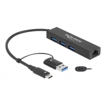 USB dokas DeLOCK 64149 su metaliniu korpusu